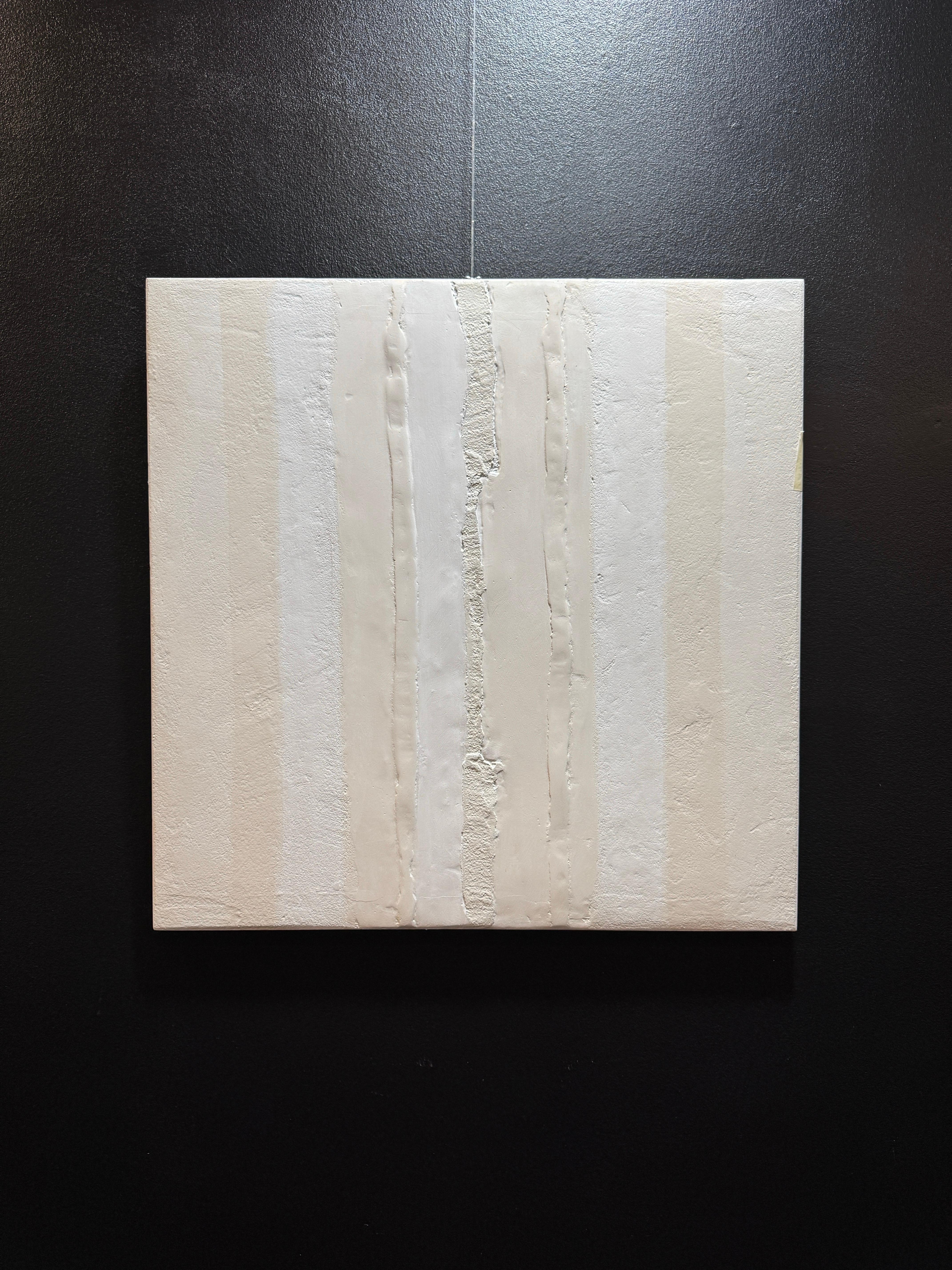 Birth and mourning n°9 by Gilbert Pauli - Acrylic on plaster 68x68 cm For Sale 2