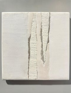 Composition plaster and cement N°4 by Gilbert Pauli 32x32 cm