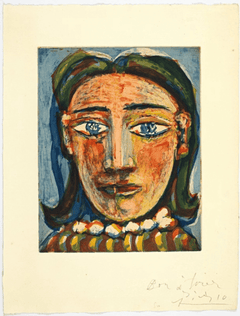 Pablo Picasso, « Tête de femme n° 1 ». « Portrait de Dora Maar »