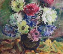 Asters. 1990. Paper, watercolor, 59.5x60.5 cm. Signed.