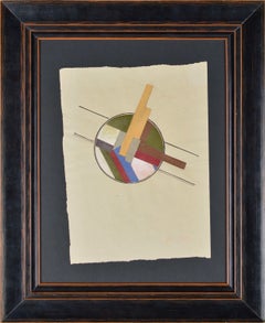 Abstrakte Komposition von Gustav Klutsis. Collage auf Papier. 28 × 21 cm