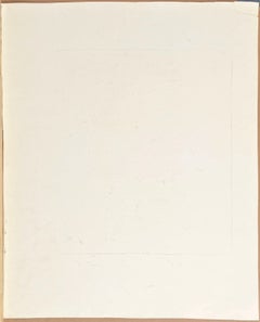 Breakfast. 1964, cardboard, unique screenprint, 35x19 cm. Signed.