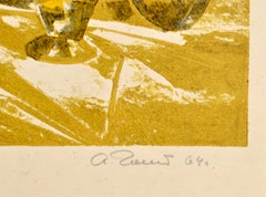Still Life. 1964, cardboard, monotype, 30x57 cm.
