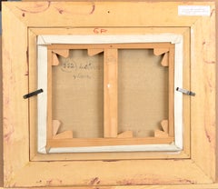 „Garten von Luxemburg“, von Yvonne Canu. Öl auf Leinwand, 33 × 41 cm. Unterzeichnet