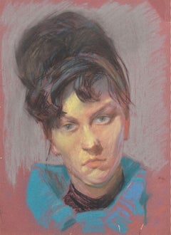 Portrait of a Woman. 1962, papper, pastel, 46x33 cm.