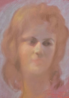 Portrait of a Woman. 1962, paper, pastel, 48x36 cm. Signed.