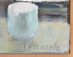 A Group of Dishes. 2025. Canvas, oil. 30x70 cm. Signed.