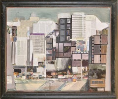 Ciudad. 2017. Cartón, collage. 62 x 78 cm.