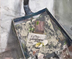Recibo. 2024. Lienzo, técnica mixta. 50 x 60 cm. Firmado.