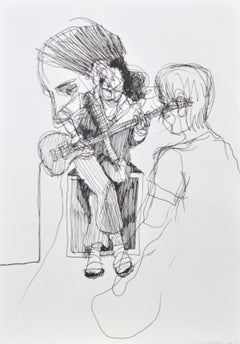 Drawing. Paper, ink. 30x21 cm. Signed