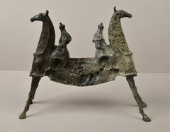 «La guardia nocturna», de Sergei Oganov. Edición limitada 1/4 - Escultura de bronce