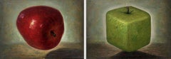 „Äpfel“ von Igor Maikov. 2022. Öl auf Karton. 21 × 30 cm. Unterzeichnet