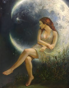 „New Moon“ von Igor Maikov. 2013. Öl auf Leinwand. 90 × 70 cm. Unterzeichnet