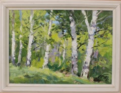 Summer by Edgars Vinters. 1989. Oil on cardboard. 24.5x33.5 cm. Signed