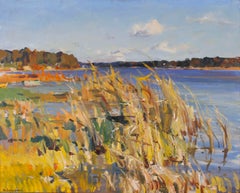 «Lielupe», de Uldis Zemzaris. Óleo sobre lienzo. 65x81 cm. Firmado
