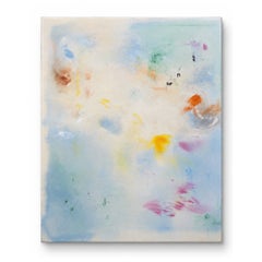 Zeitgenössische abstrakte Malerei – „Momentary Playground“ – Pigment, Farbstoff, Acryl auf Leinwand