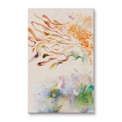 Zeitgenössische abstrakte Malerei – „Das Lied des Regens“ – Pigmentfarbe, Acryl auf Leinwand