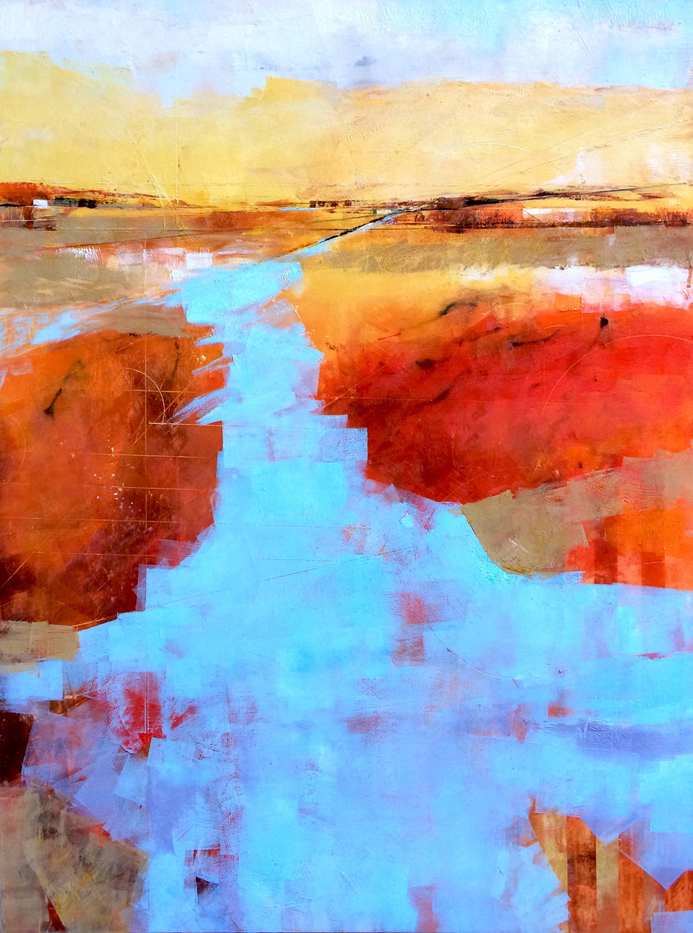 Ann Shogren Abstract Painting - Overflowing with Joy