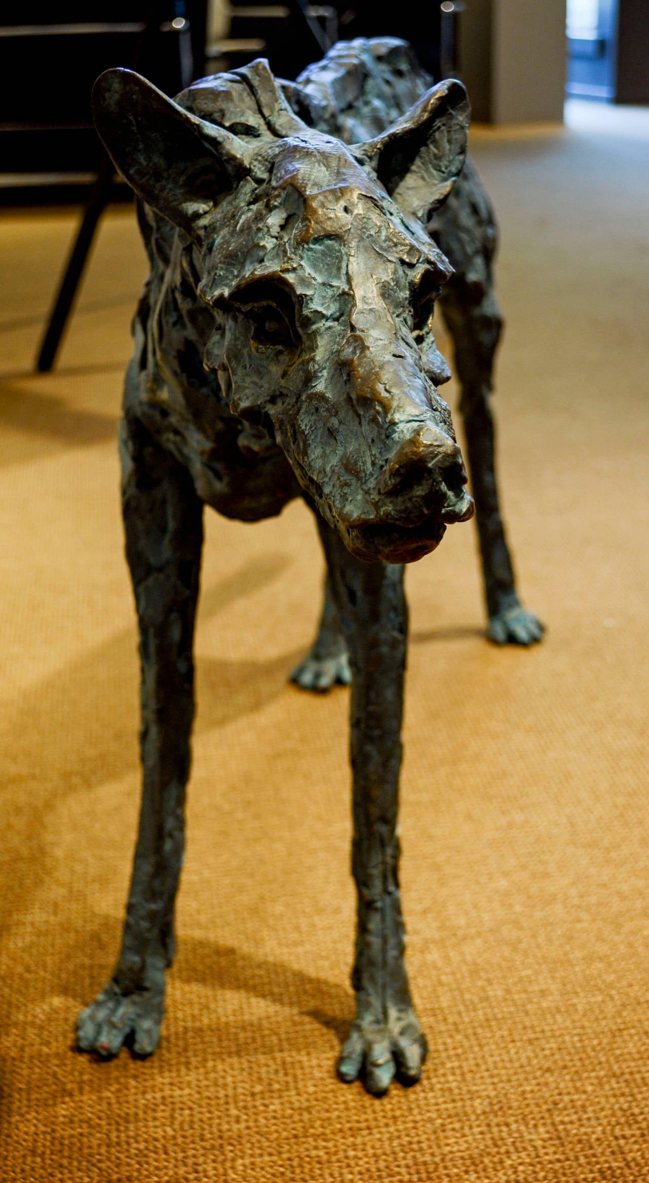 Female Wolf 4/7 - Sculpture by Sharon Loper