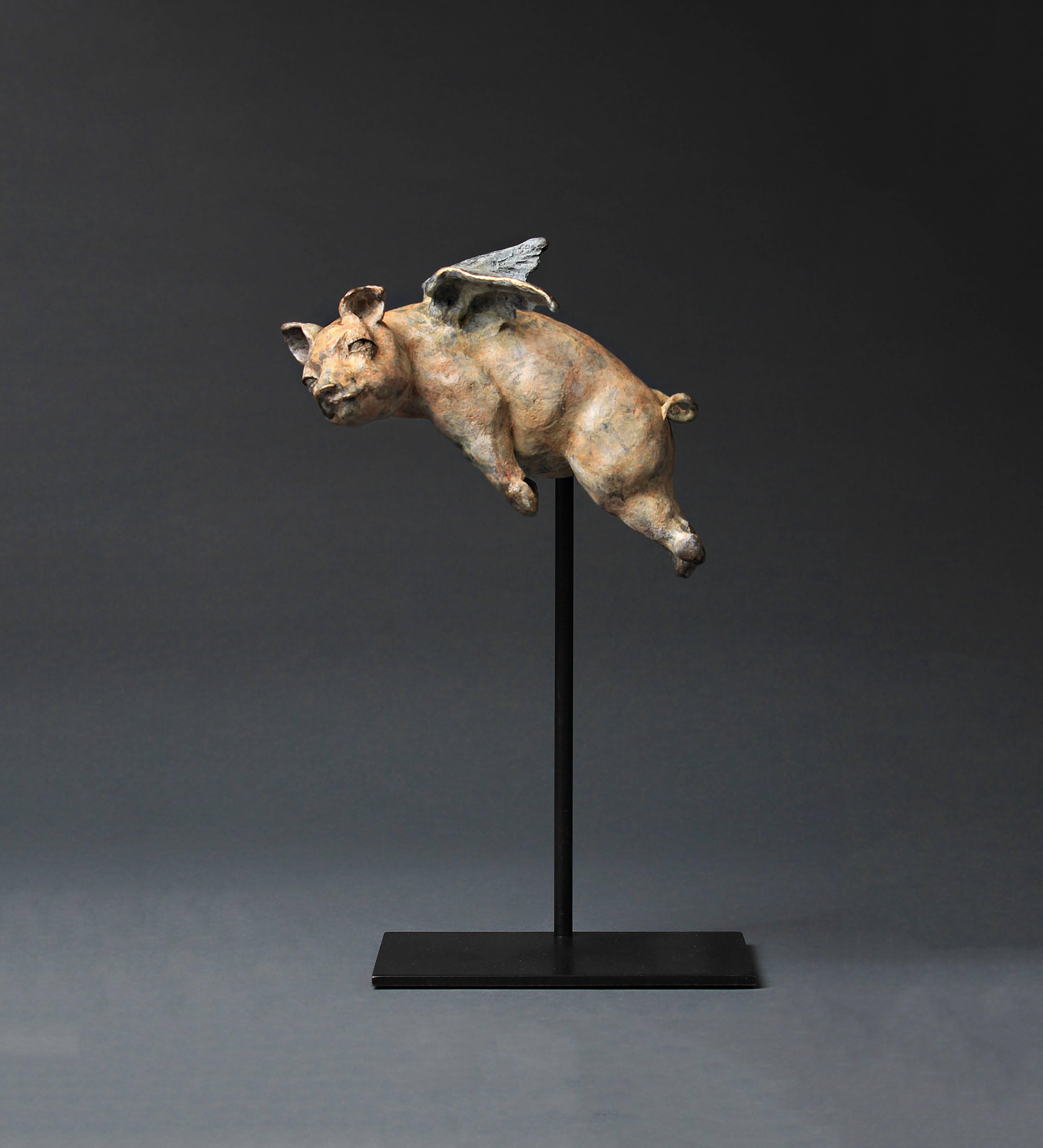 Giuseppe Palumbo Figurative Sculpture - When Pigs Fly