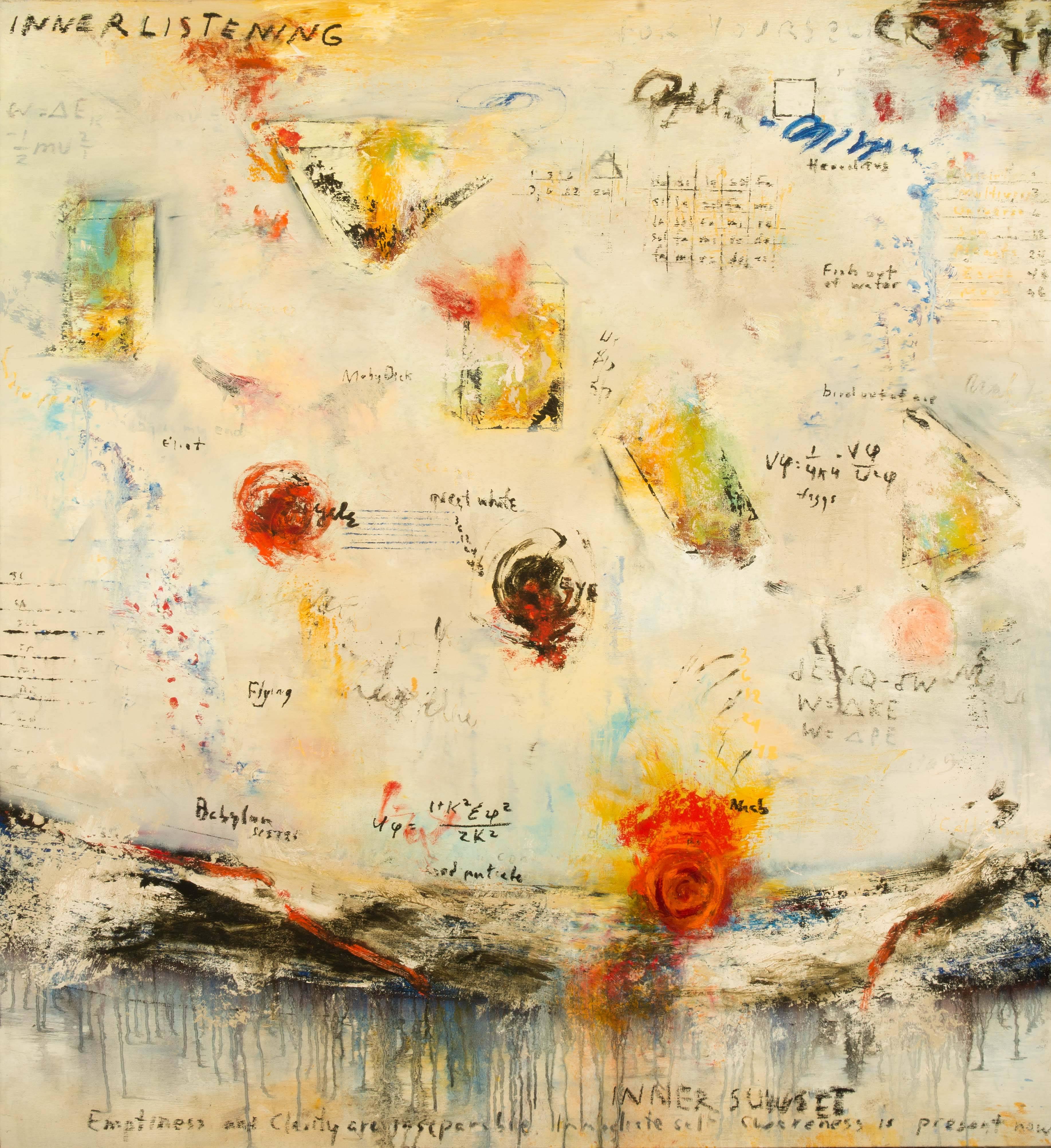 Adam Shaw Abstract Painting - Inner Listening, Inner Sunset