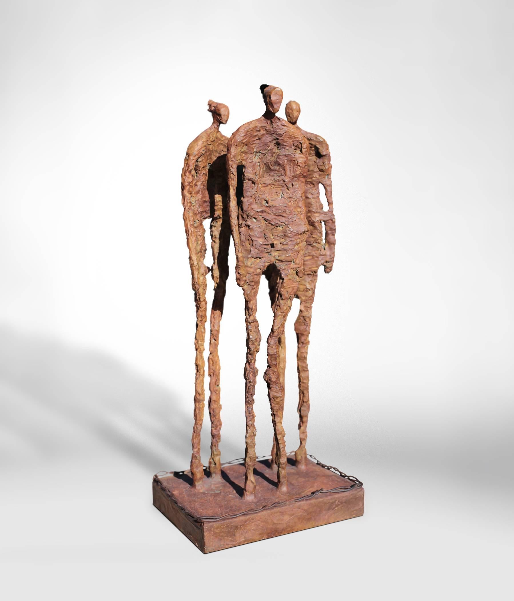 JD Hansen Figurative Sculpture - The Lucky Ones (Maquette)