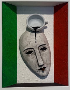 Homage to Paladino Espresso -contemporary art still live tribute Mimmo Paladino
