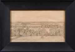 Swedish Rural Landscape at Ängarås, Original Drawing