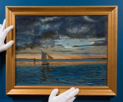 1918 Norwegian Evening Seascape after Amaldus Nielsen