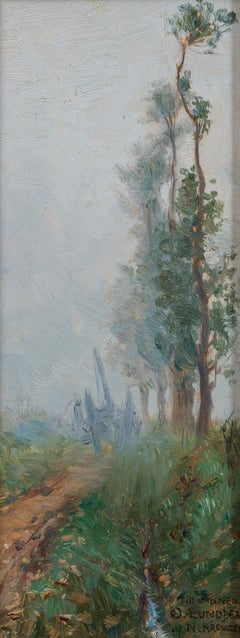 A French Impressionistic Landscape, circa 1882-1887, Swedish Artist Nils Kreuger