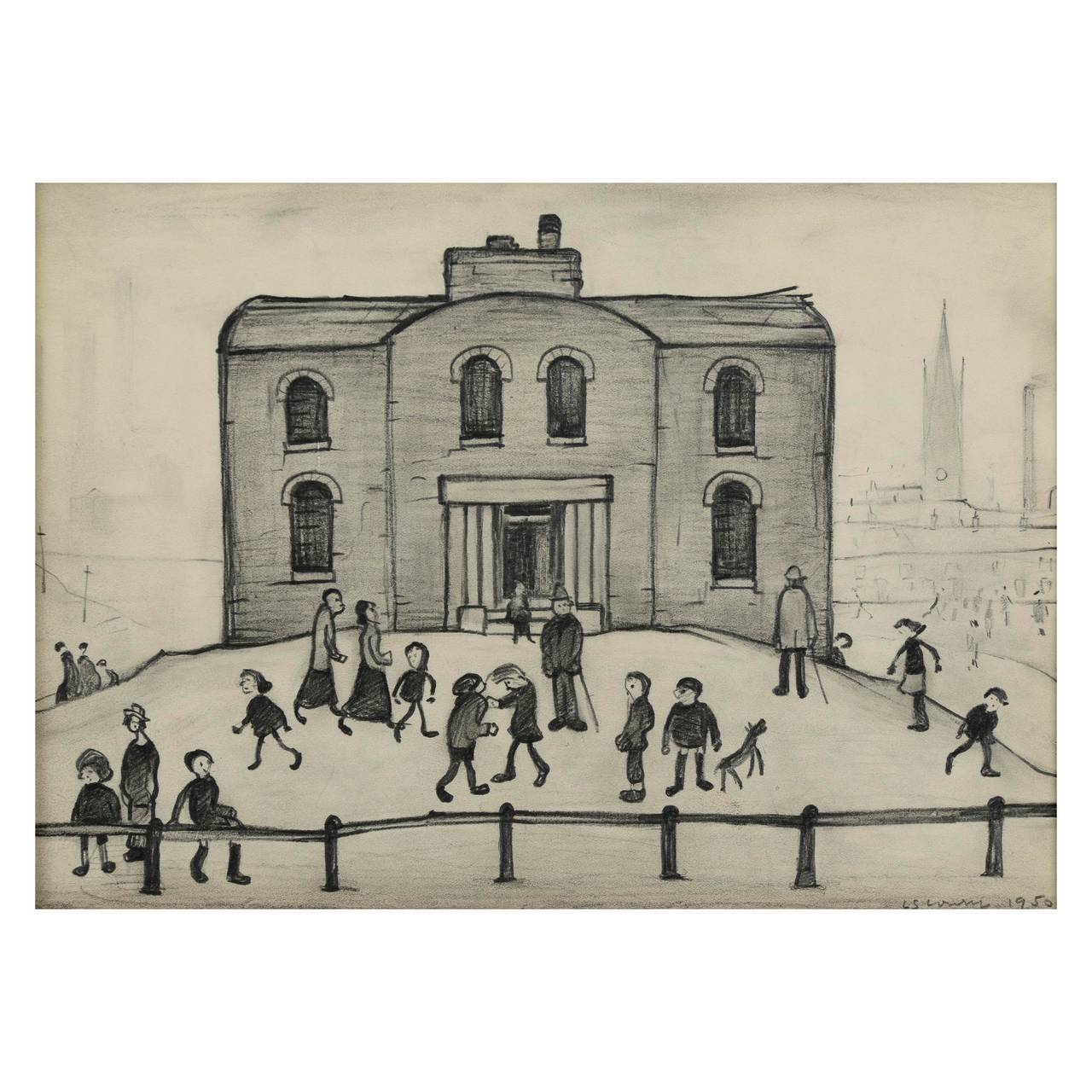 Laurence Stephen Lowry Landscape Art - “Old House”