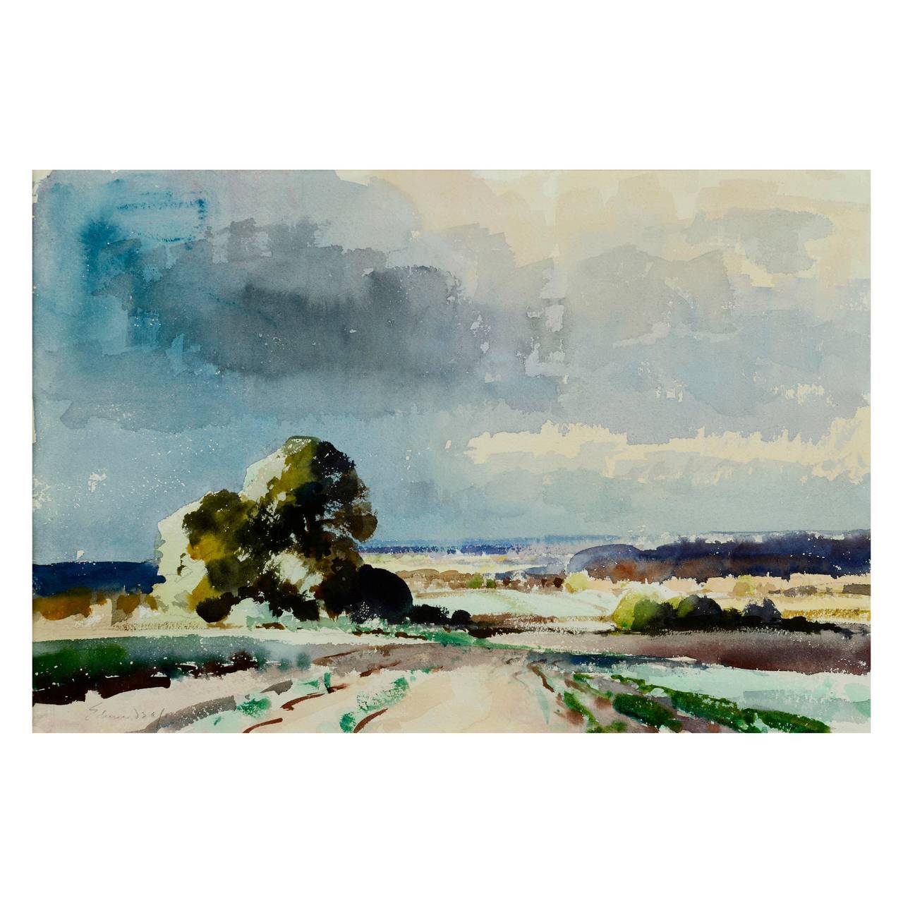 Edward Seago Landscape Art - “Somerton Norfolk”