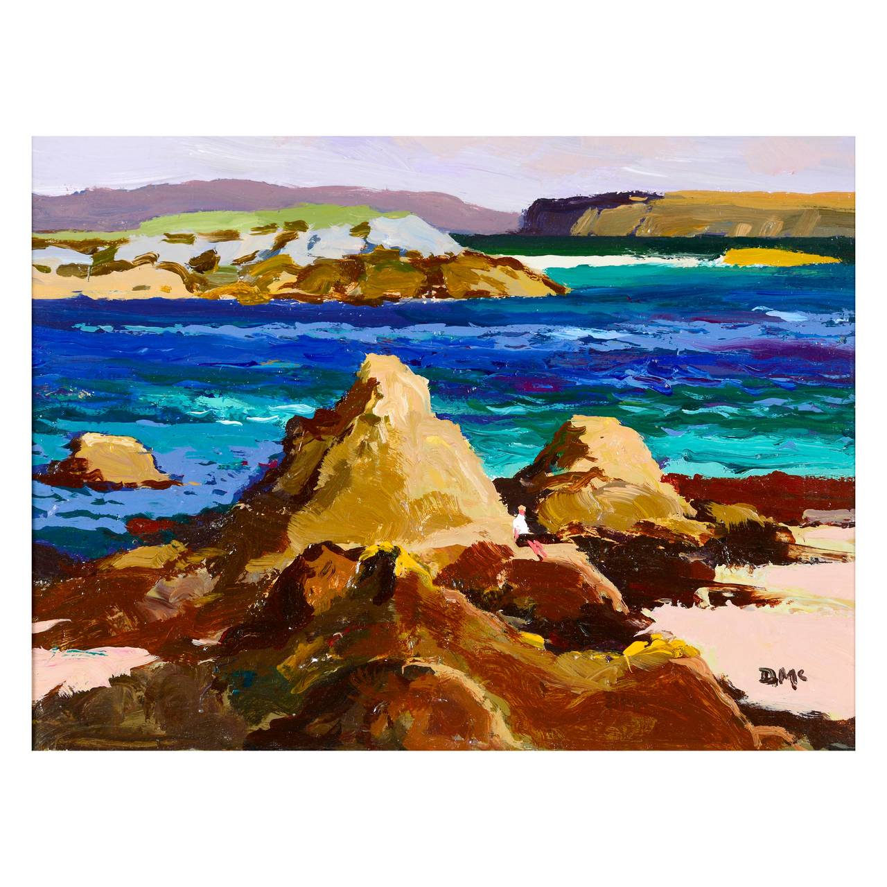 Donald McIntyre Landscape Painting - “Iona Shore”
