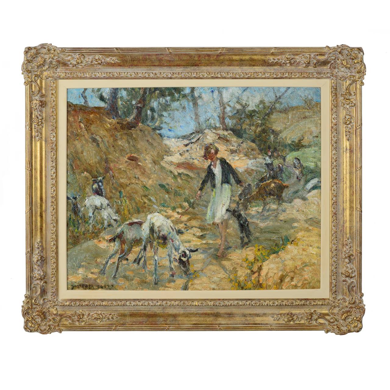 “The Young Goatherd” - Painting by Dorothea Sharp