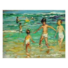 “Children on a Cornish Beach”