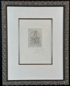 Petites Nus I, Surrealist Etching, Hand Signed, Framed