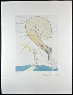 After 50 Years of Surrealism Freud with Snail Head Hand Signed