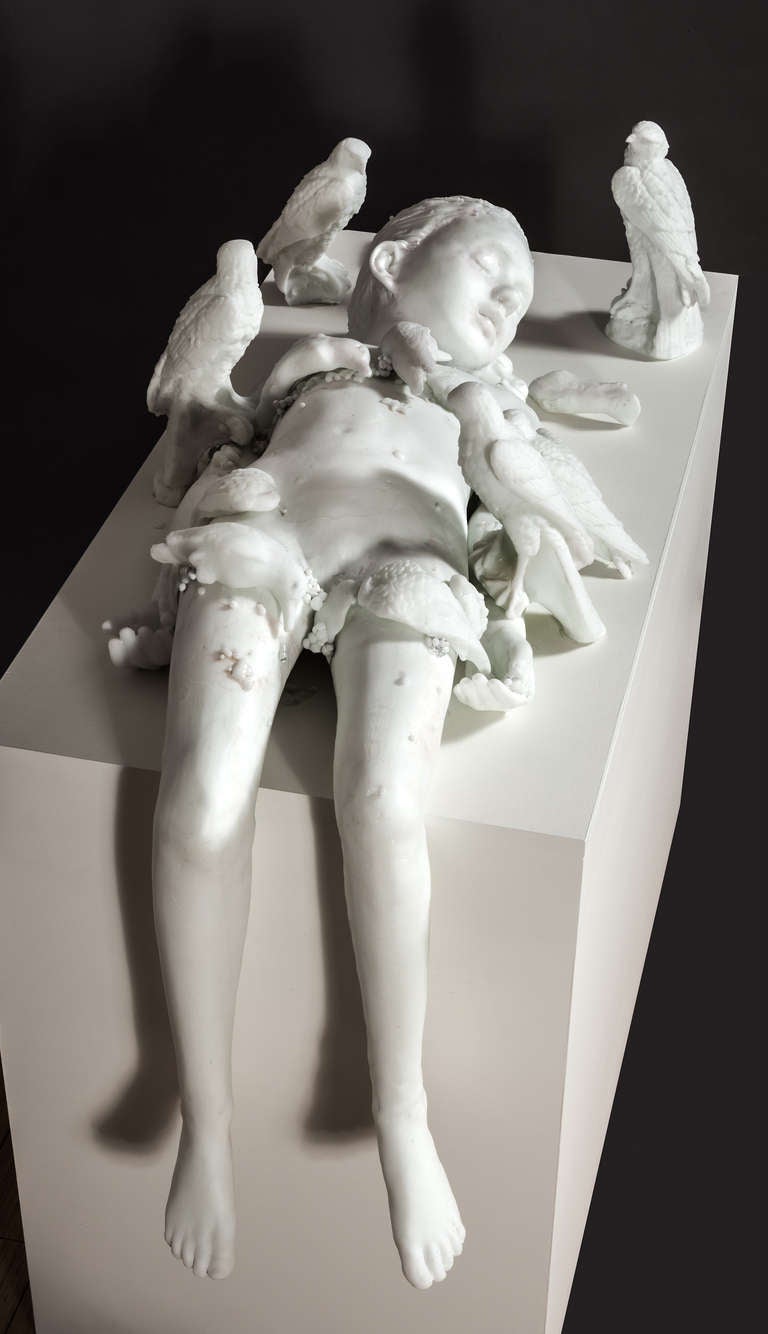 Snowchild - Sculpture by Sibylle Peretti