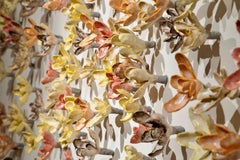 Yellow and Orange Quartz Floral Wall