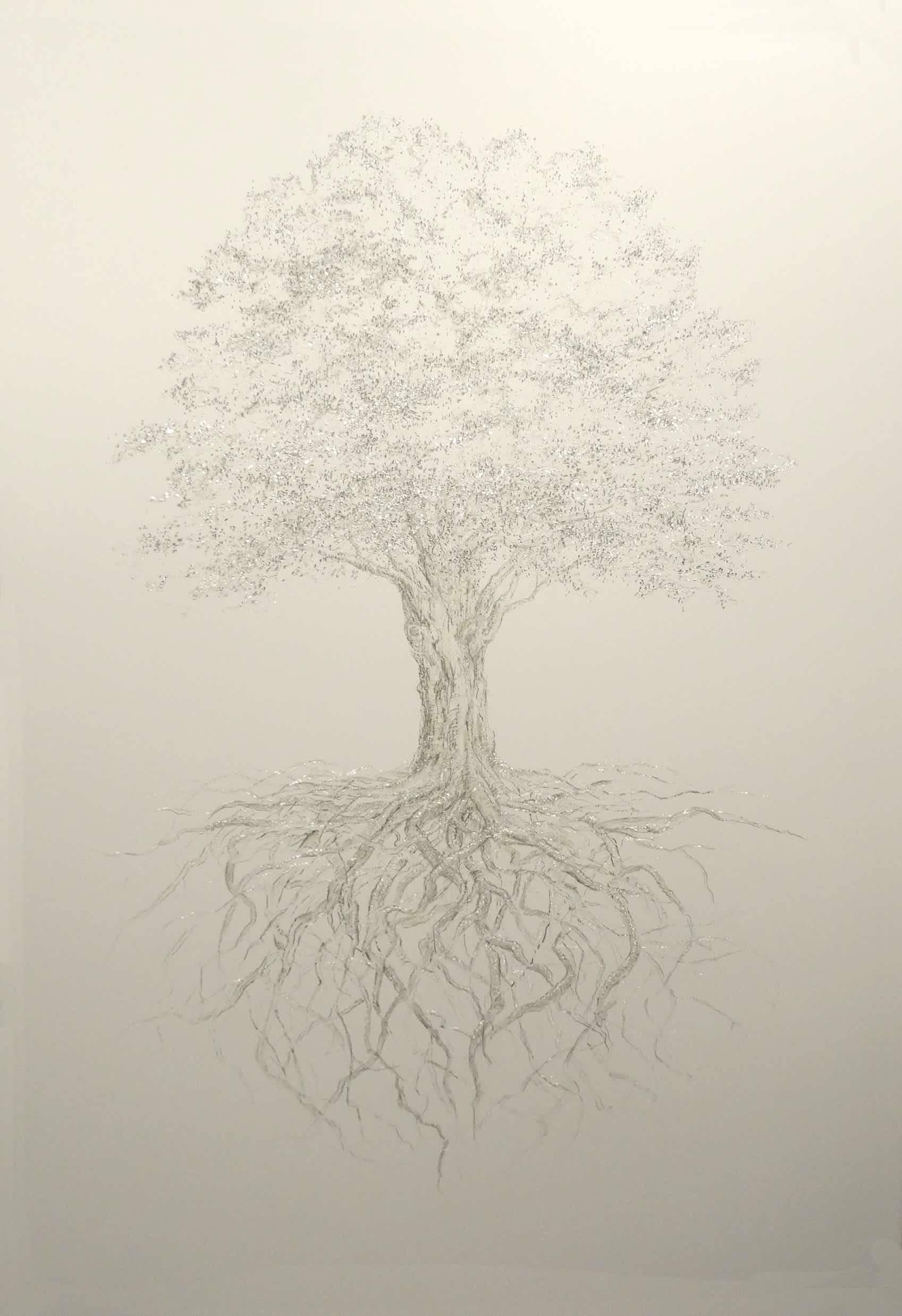 Mitchell Lonas Figurative Painting - Sugar Maple Tree, Summer