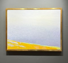 Wolf Kahn, « Heavy Fog Out There » : peinture de paysage atmosphérique sur toile, 30 x 40