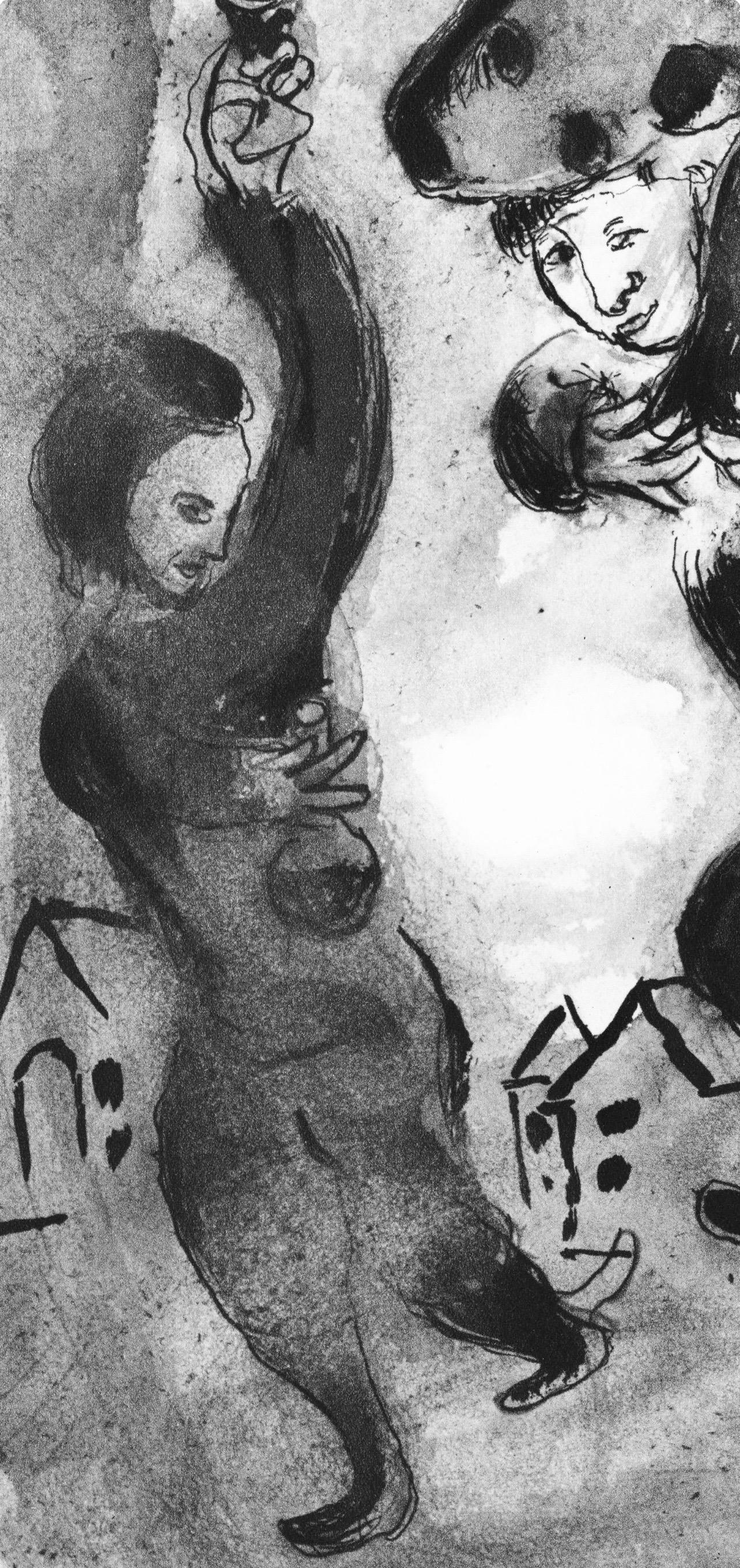 Marc Chagall, The Man with the Pig, from Tales of Boccaccio, 1950 For Sale 2