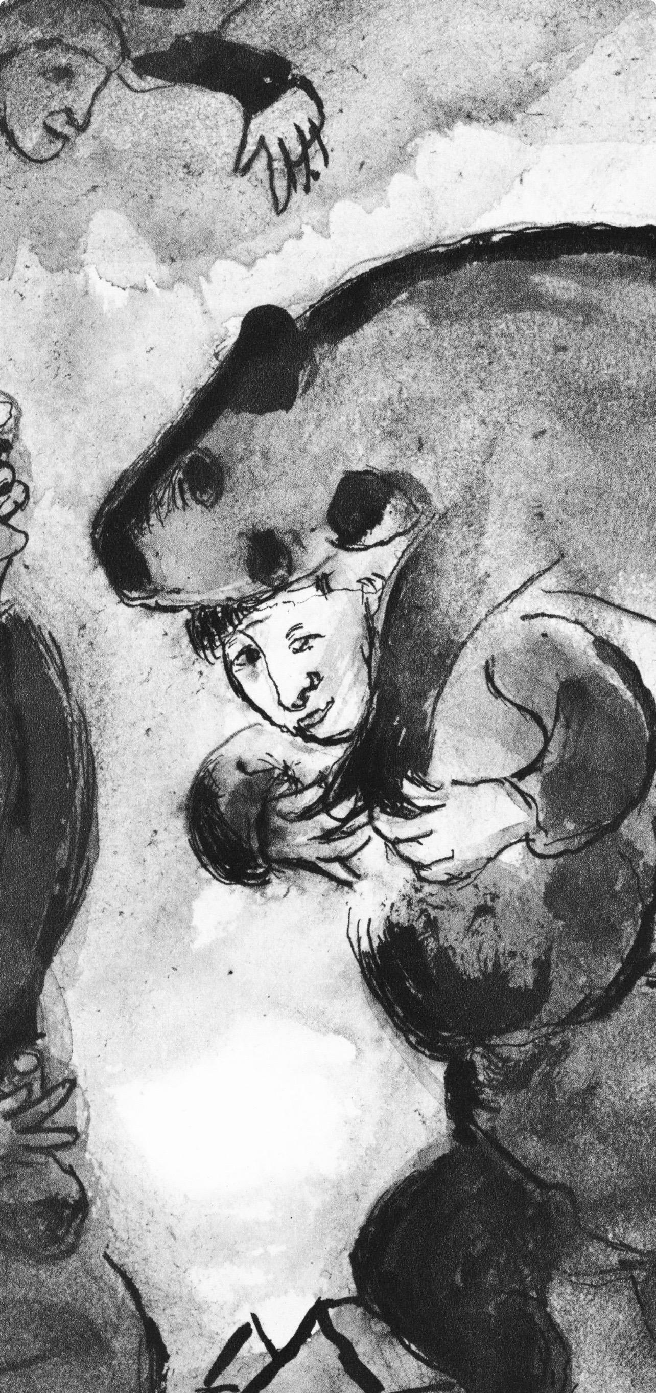 Marc Chagall, The Man with the Pig, from Tales of Boccaccio, 1950 For Sale 1