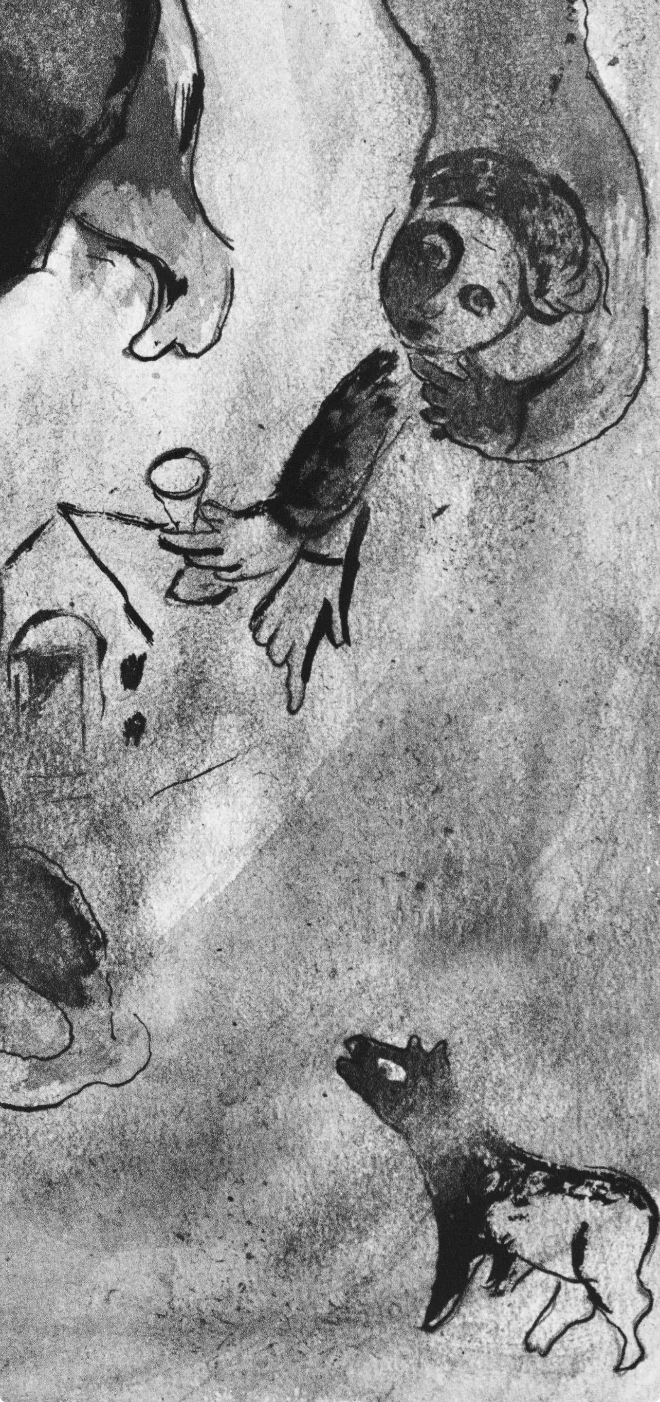 Marc Chagall, The Man with the Pig, from Tales of Boccaccio, 1950 For Sale 3