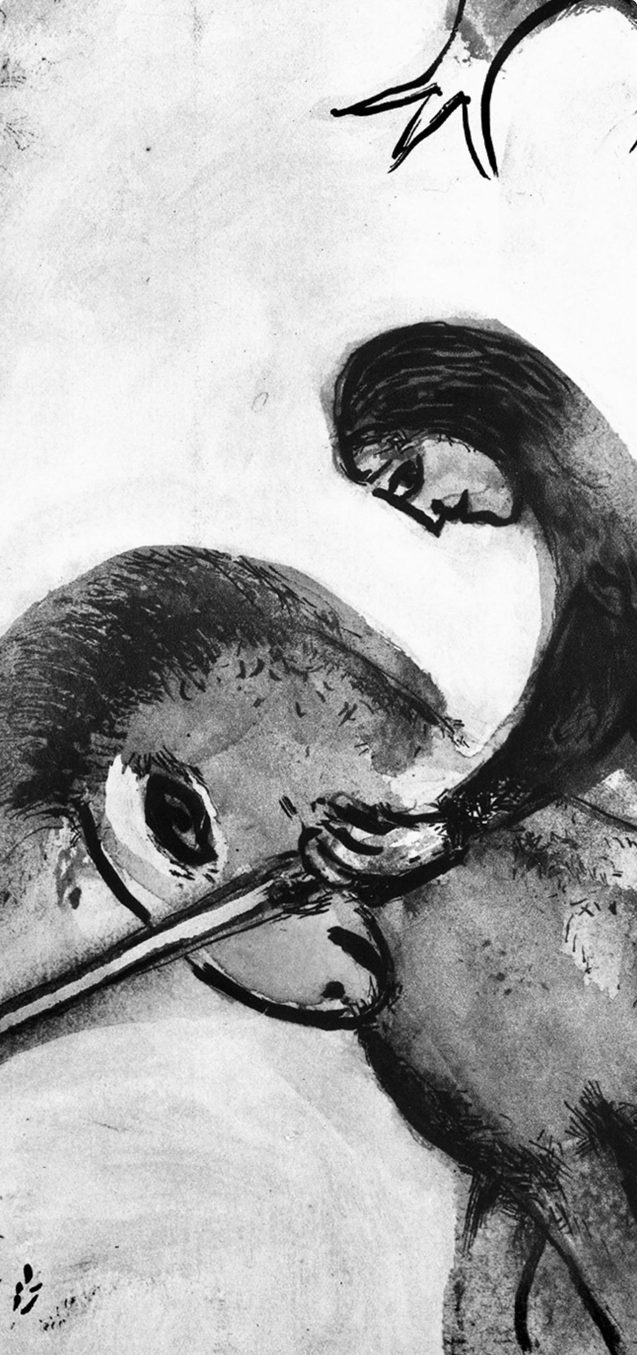 Marc Chagall, The Horseman and the Bird, from Tales of Boccaccio, 1950 For Sale 1