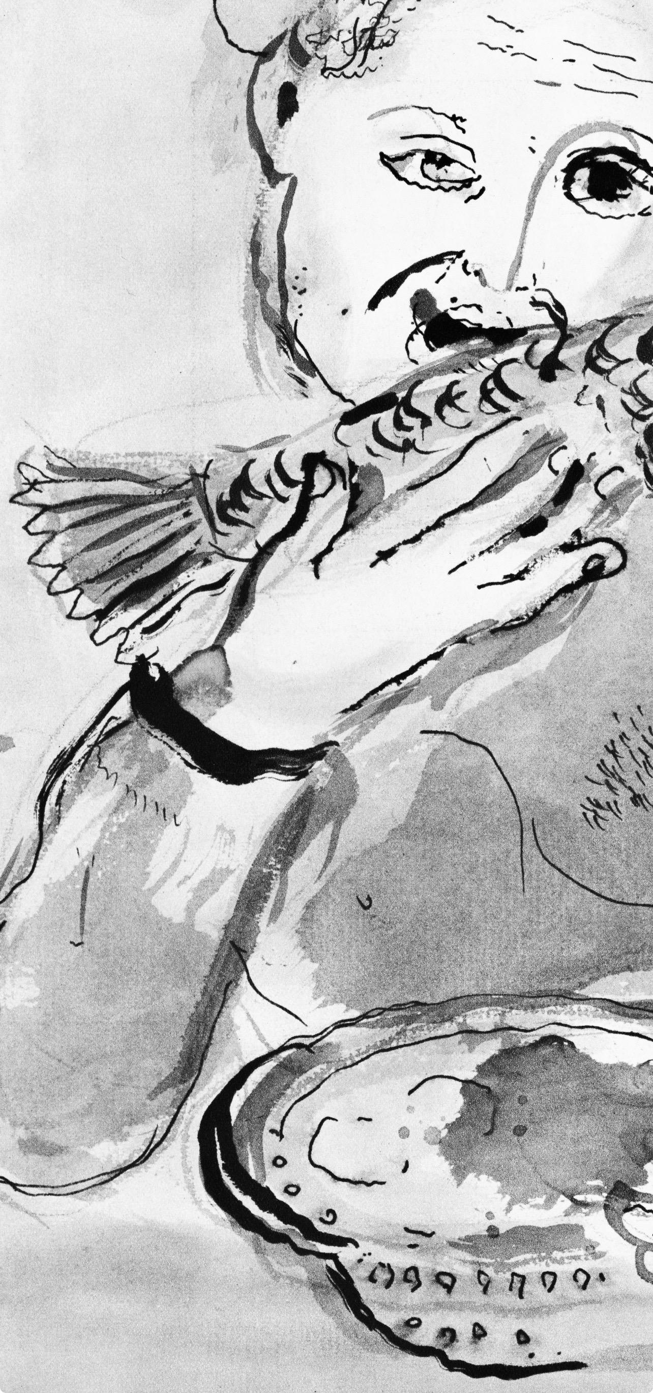 Marc Chagall, The Fish, from Tales of Boccaccio, 1950 For Sale 3