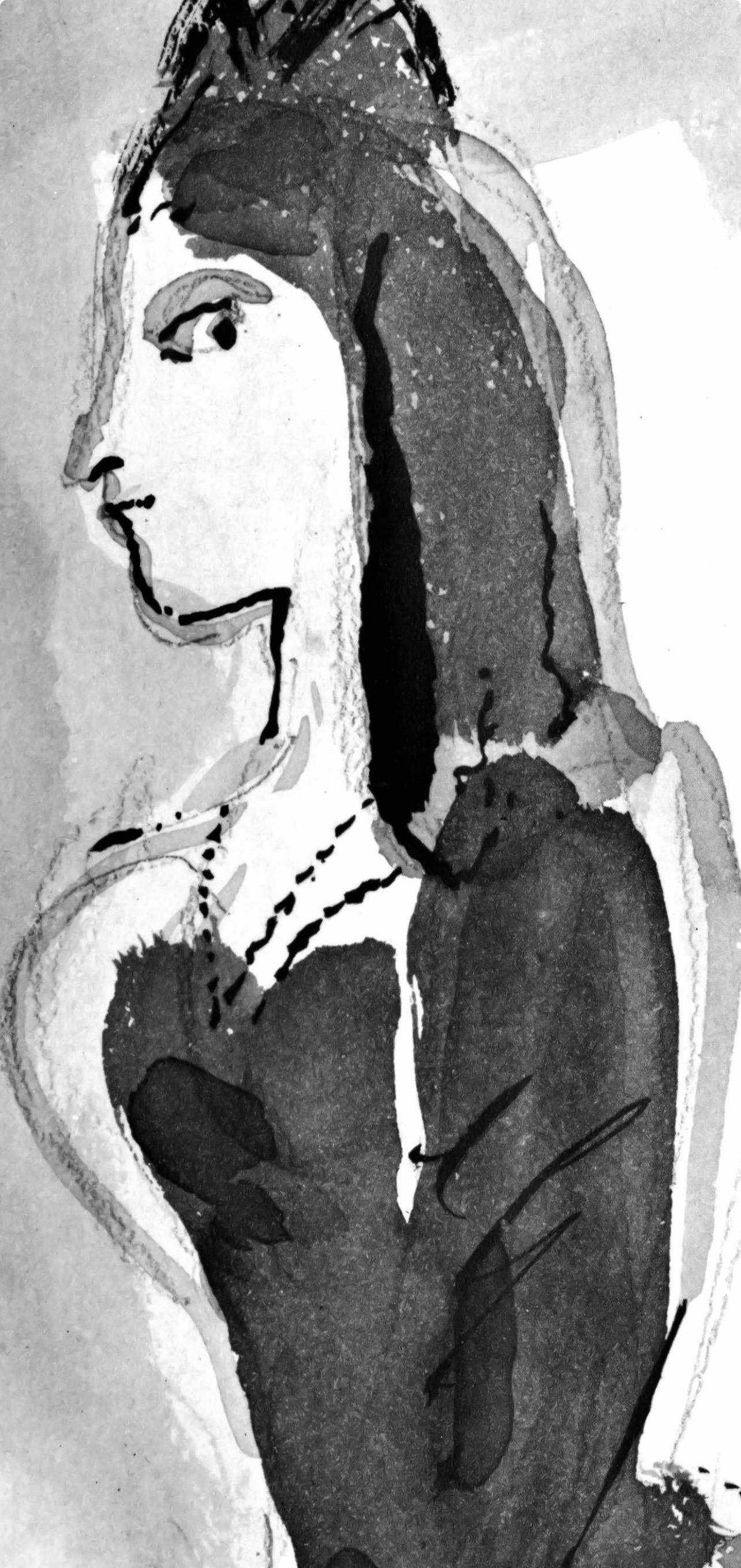 Marc Chagall, The Woman at the Counter, from Tales of Boccaccio, 1950 For Sale 3