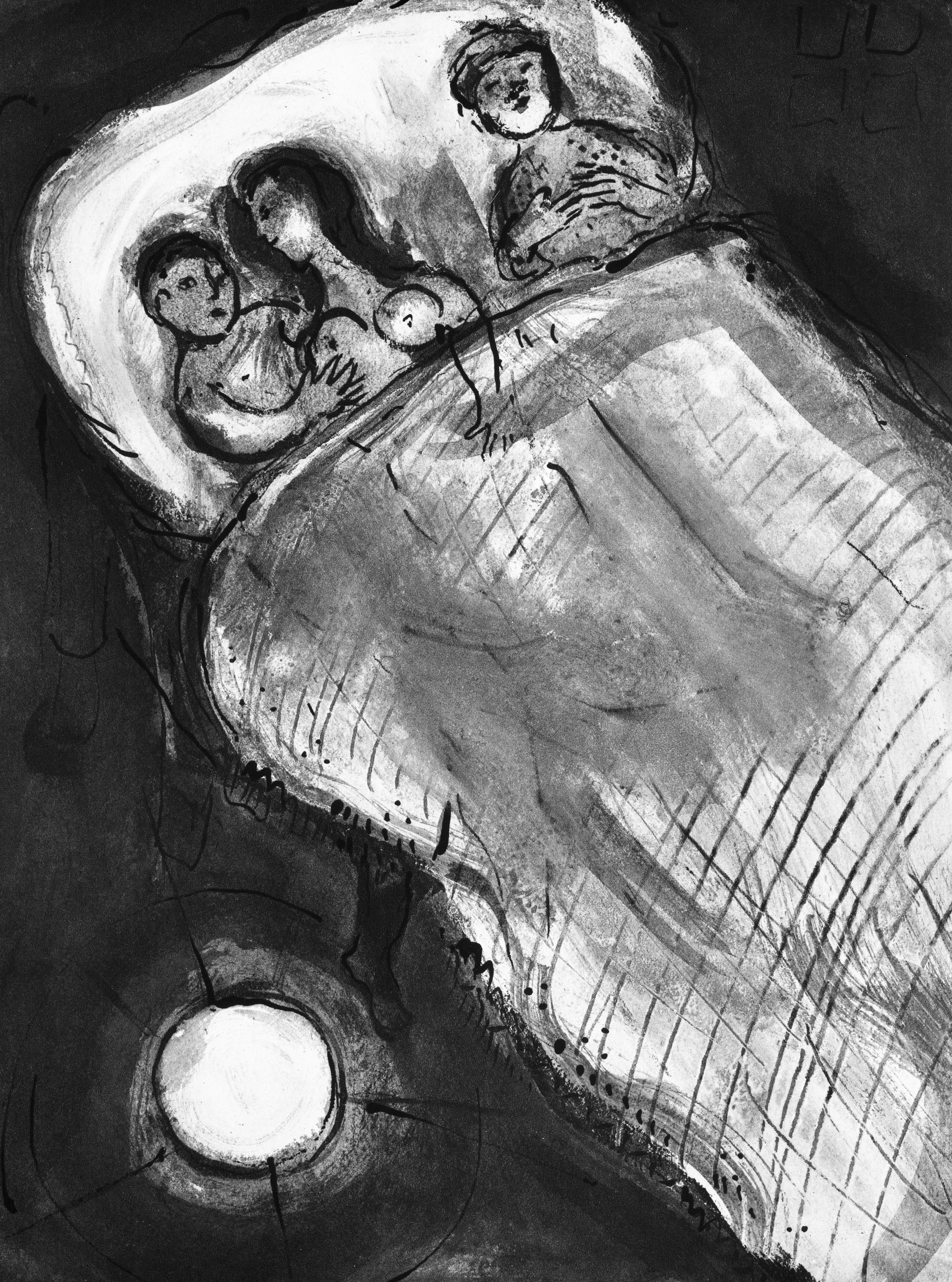 Marc Chagall, The Bed, from Tales of Boccaccio, 1950