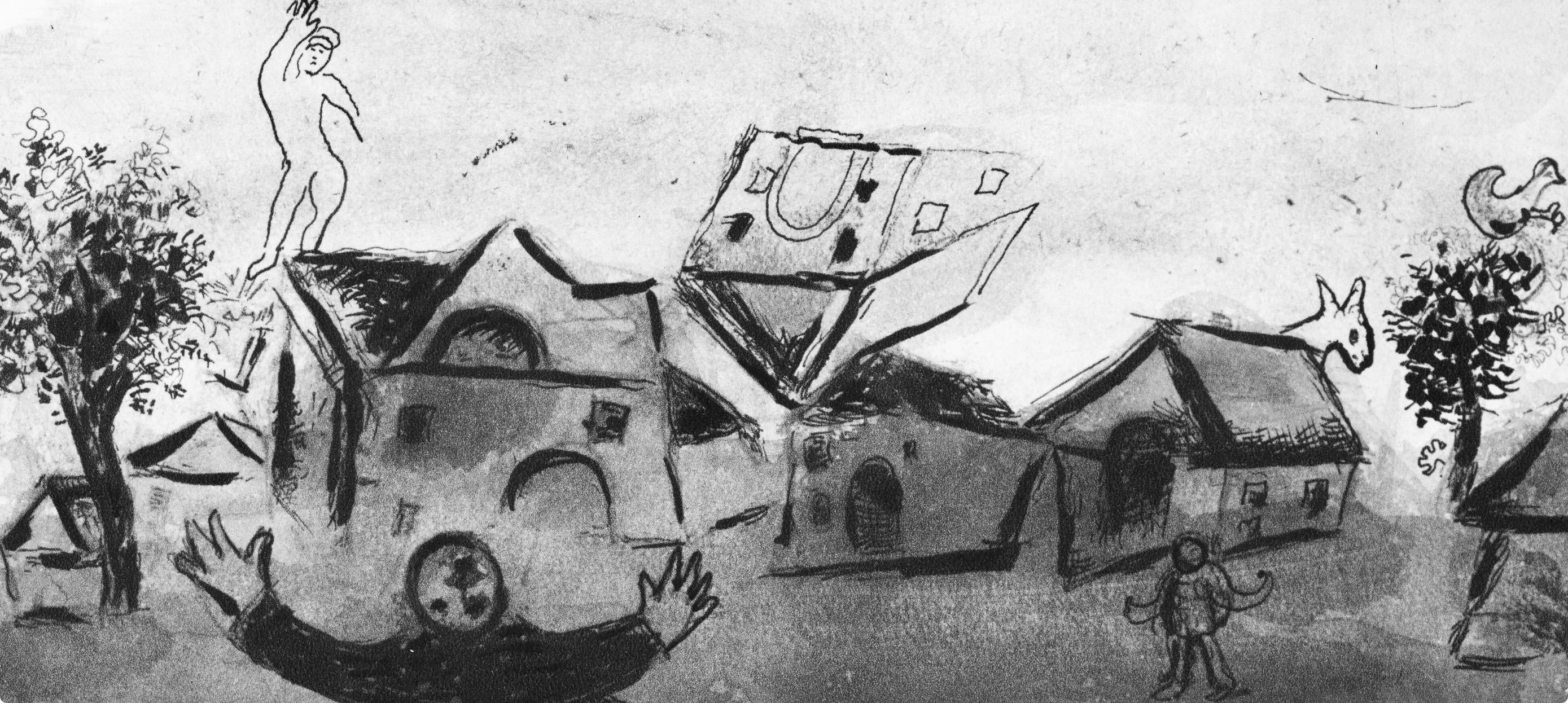 Komposition, Contes de Boccace, Verve: Revue Artistique et Littéraire (Expressionismus), Print, von Marc Chagall