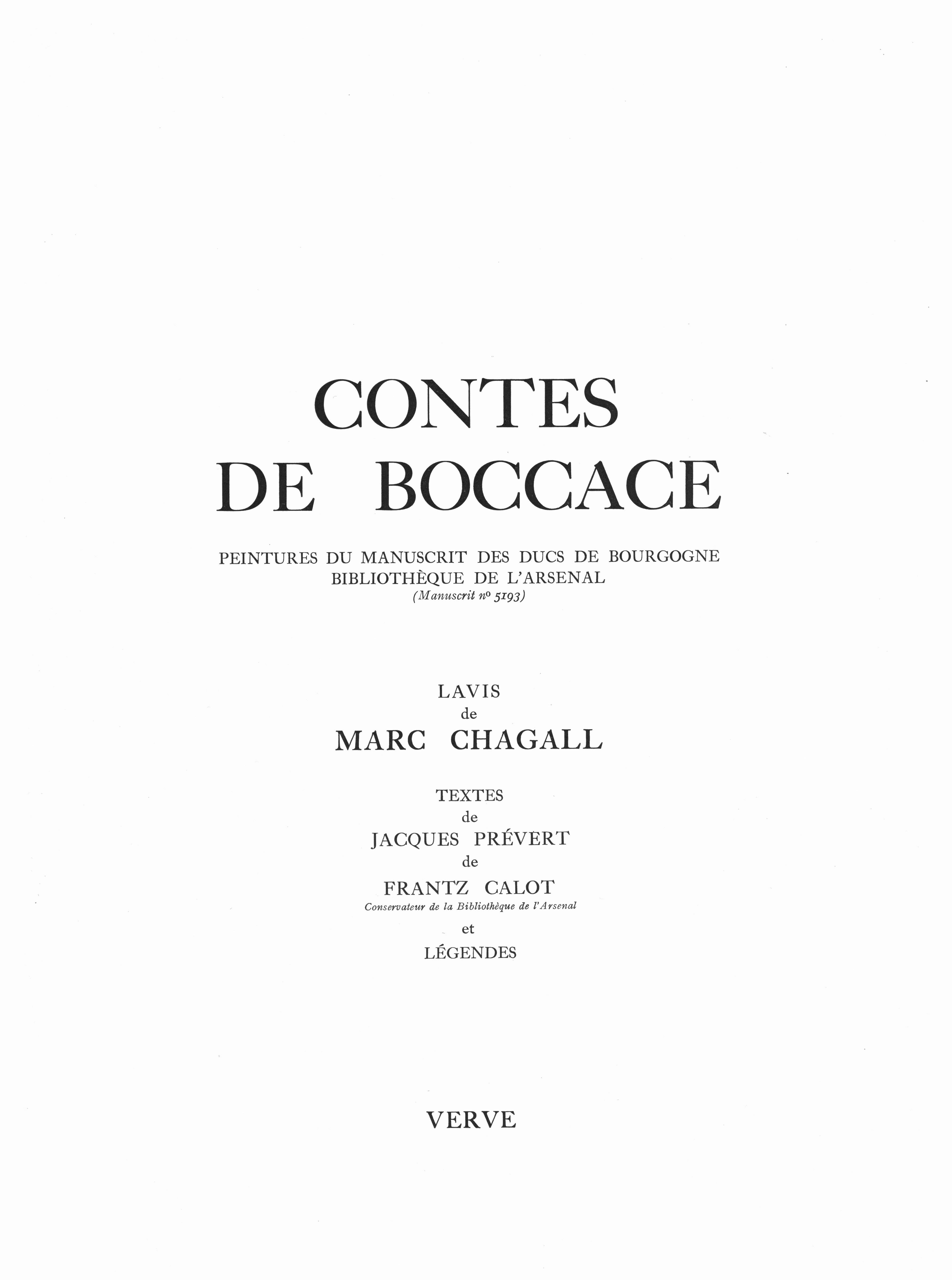 Marc Chagall, The Acrobat, from Tales of Boccaccio, 1950 For Sale 4
